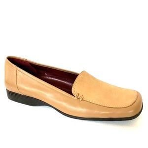 Naturalizer Leather and Suede Tan Loafer
